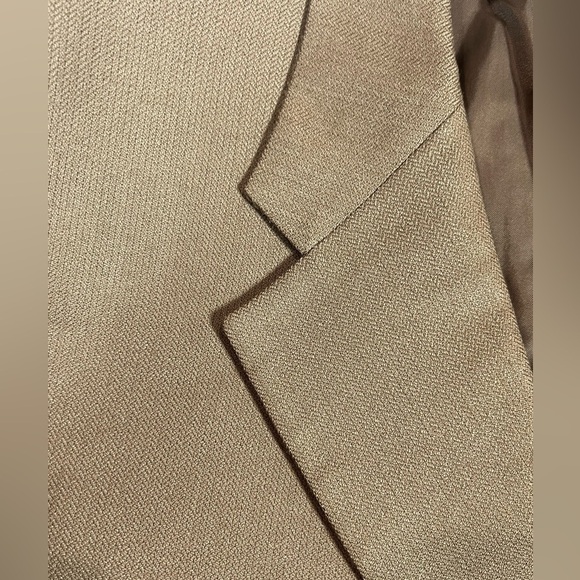 Corneliani EU54 US44R Pure Cashmere Brown Double Vent Textured Herringbone Coat - Picture 5 of 15